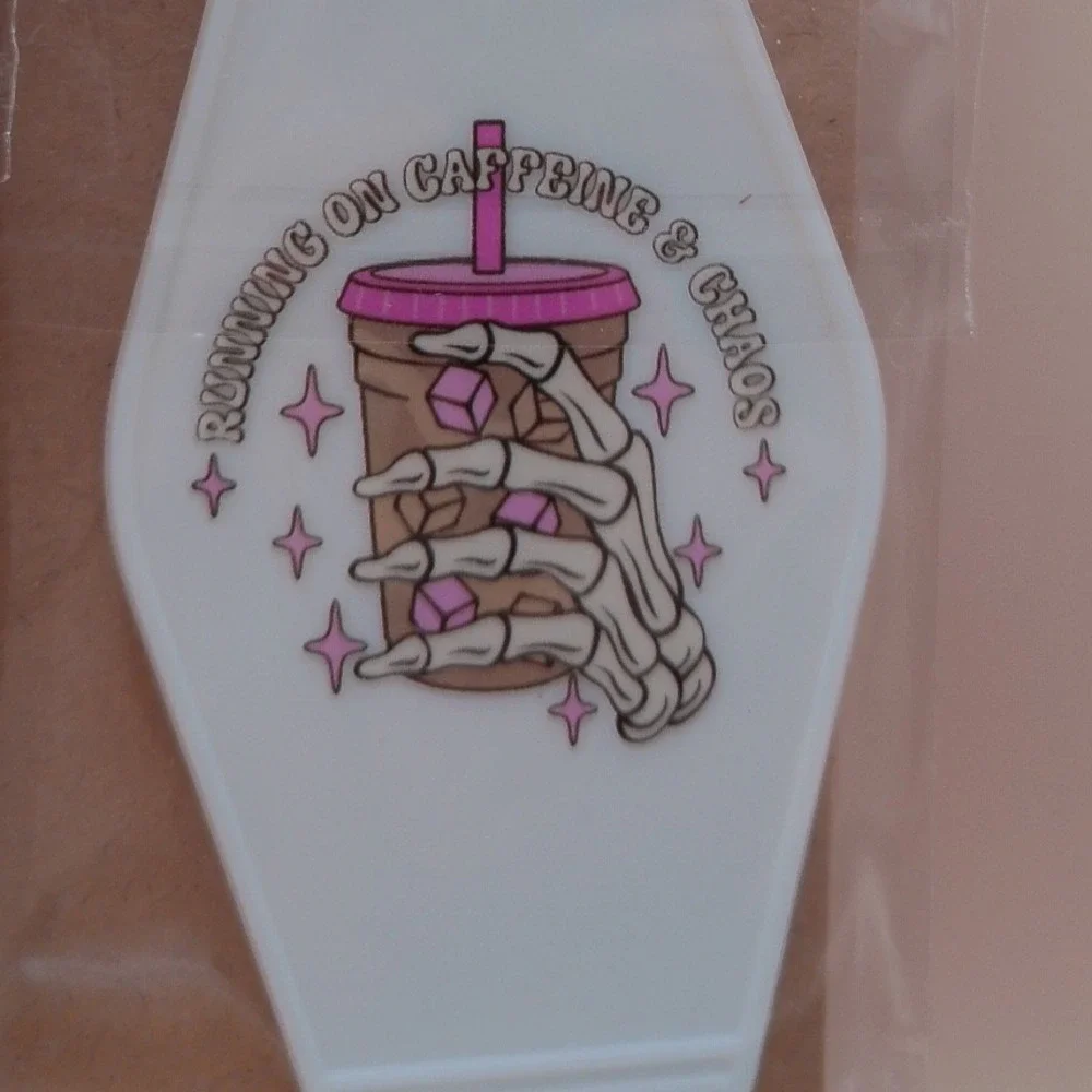 Retro Coffee Motel Keychains Iced Coffee Girly Caffeine Queen Variety New‎